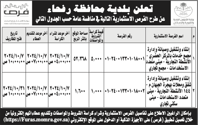 بلدية رفحاء